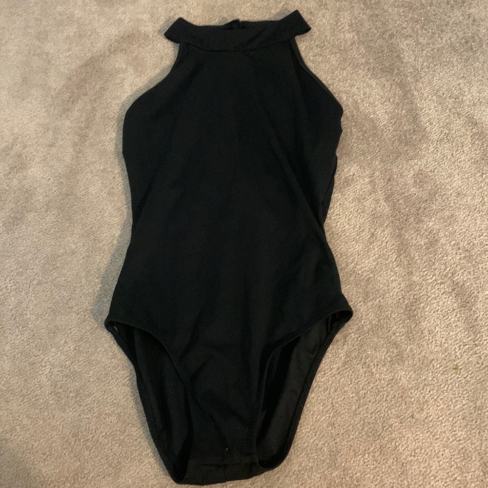 Black design leotard